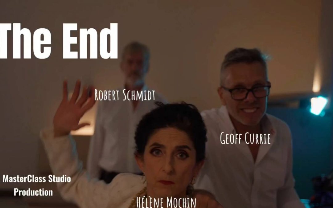 “The End short film cast Hélène, Geoff, Bobby on set in Bangkok”