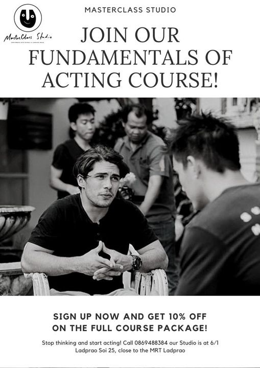 We are starting a new Fundamentals of Acting Course next week Thursday, 2nd of July from 12-3pm. Pm us for more detail…